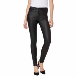 Vero Moda Sete Cintura Normal Calça Smooth Coated XS Black