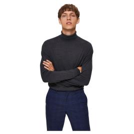 Sweater Roll Neck Berg XL Antracit / Detail Melange