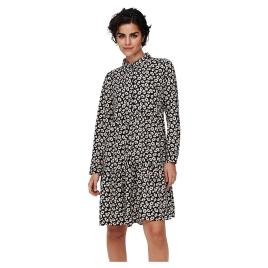 Jdy Vestido Curto Piper Aop 38 Black / Aop Tapioca Leo