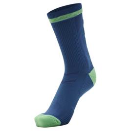 Hummel Meias Elite Indoor EU 31-34 Green Ash / Blue Coral