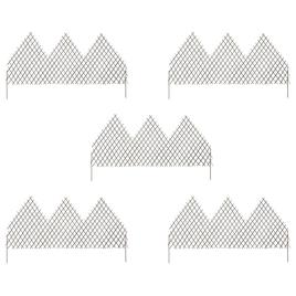 Cercas em treliça para jardim 5 pcs 170x105 cm salgueiro