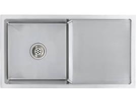 Lava-louça de cozinha artesanal com ralo aço inoxidável