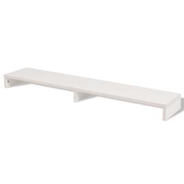 Suporte para monitor madeira compensada 118x23,5x9 cm branco