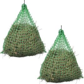 Redes para feno arredondadas PP 2 pcs 1x0,75 m