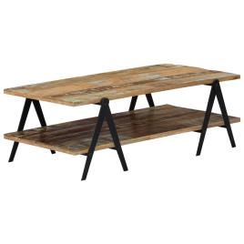 Mesa de centro 115x60x40 cm madeira recuperada maciça
