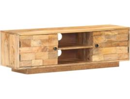 Móvel de TV 116x30x35 cm madeira de mangueira maciça