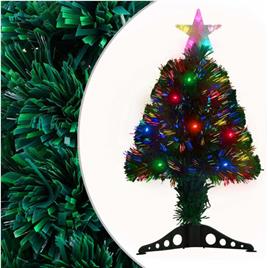 Árvore de Natal artificial com suporte/LED 64 cm fibra ótica