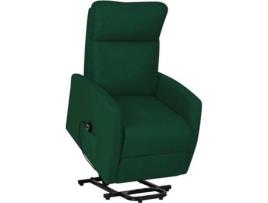 Poltrona VIDAXL (Verde Escuro - Tecido - 66x83.5x104 cm)