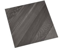 Tábuas soalho autoadesivas 20 pcs 1,86 m² PVC cinzento riscas