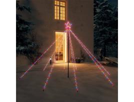 Iluminação p/ árvore de Natal int/ext 400 LEDs 2,5 m colorido