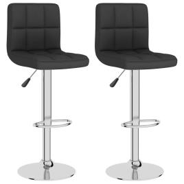 Bancos de bar 2 pcs tecido preto