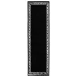 Passadeira 80x350 cm polipropileno preto com padrão
