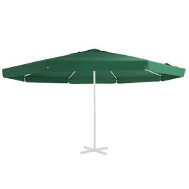 Tecido de substituição p/ guarda-sol de exterior 500 cm verde