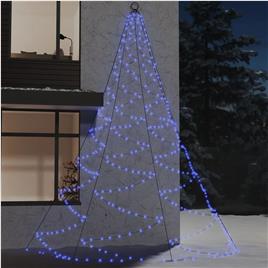 Árvore de Natal parede 720 luzes LED 5 m int/ext azul
