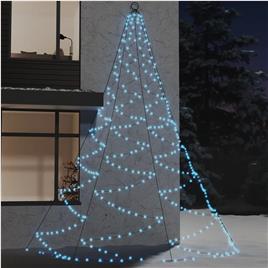 Árvore de Natal parede 720 luzes LED 5 m int/ext branco frio