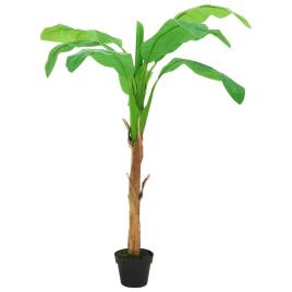 Árvore bananeira artificial com vaso 165 cm verde