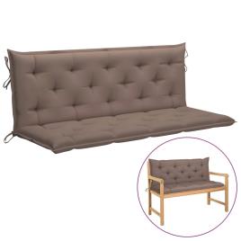 Almofadão p/ cadeira de baloiço 150 cm tecido cinza-acastanhado