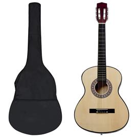 8 pcs conjunto guitarra clássica crianças/iniciantes 3/4 36'