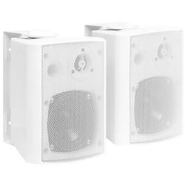 Colunas de som para parede interior/exterior 2 pcs 80 W branco