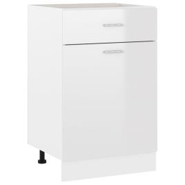 Armário inferior c/ gavetas 50x46x81,5cm contraplacado branco