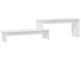 Móvel de TV VIDAXL (180x30x43 cm - Madeira Contraplacada - Branco)