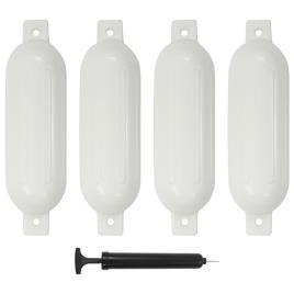 Defensas de barco 4 pcs 51x14 cm PVC branco