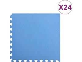 Tapetes de chão 24 pcs 8,64 ? espuma de EVA azul