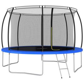 vidaXL Conjunto de trampolim redondo 366x80 cm 150 kg