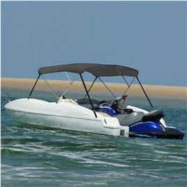 vidaXL Toldo em 3 arcos Bimini 183x196x137 cm antracite