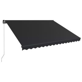 Toldo retrátil manual 400x300 cm antracite