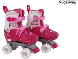 Patins STREET RIDER Ajustáveis (Rosa - 27-30)