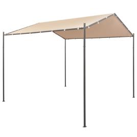 Gazebo tenda com toldo 3x3 m aço bege