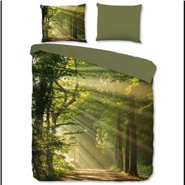 Good Morning Capa de edredão WOODS 240x200/220 cm verde