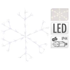 Iluminação natalícia floco de neve com 216 luzes LED 60 cm