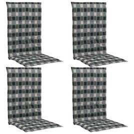 Almofadões Cadeiras Jardim Estampados 4 pcs 120x50x3cm Multicor