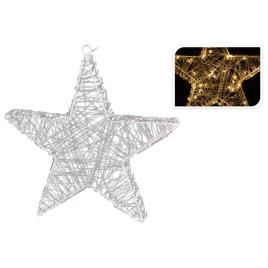 Estrela de iluminação natalícia com 30 luzes LED