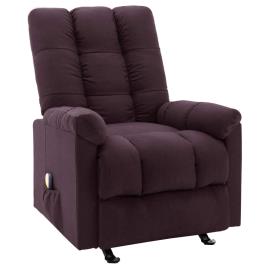 Poltrona de massagens reclinável tecido roxo