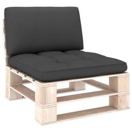 Almofadões para sofás de paletes 2 pcs antracite
