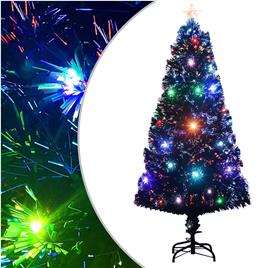 Árvore de Natal artificial com suporte/LED 120 cm fibra ótica