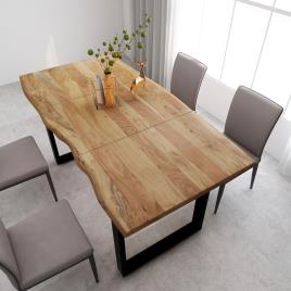 Mesa de jantar 180x90x76 cm madeira de acácia maciça