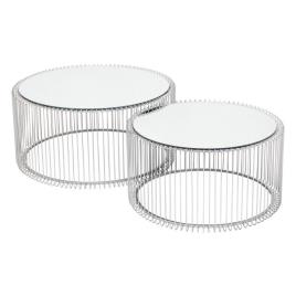 Mesa centro Wire plata