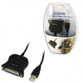Adaptador USB A Macho para Porta Paralela D-Sub 25pin