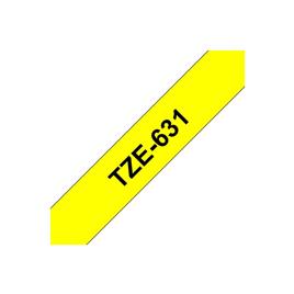 P-TOUCH Fita TZe-631 12 mm preto/amarelo