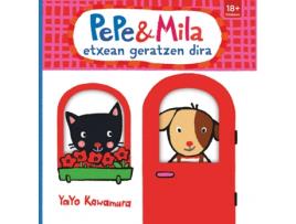 Livro Pepe Eta Mila Etxean Geratzen Dira de Yayo Kawamura (Basco)