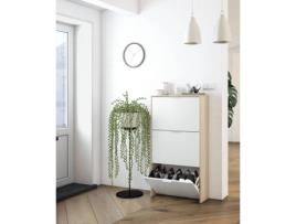 Sapateira  Castanho (Melamina - 22x60x113 cm)