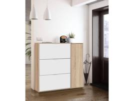 Sapateira  Branco (Melamina - 22x106x115 cm)