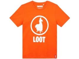 T-Shirt FORTNITE Orange Lama para 14 Anos
