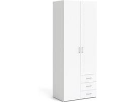 Roupeiro  Branco (Laminado Lacado - 77x200x49.5 cm)