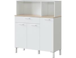 Roupeiro  Branco (Aglomerado de Melamina - 108x126x40 cm)