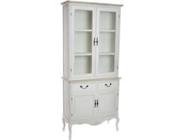 Vitrine  INTERNATNL MB-146692 (Branco - Madeira e Vidro - 200 x 88 x 40 cm)